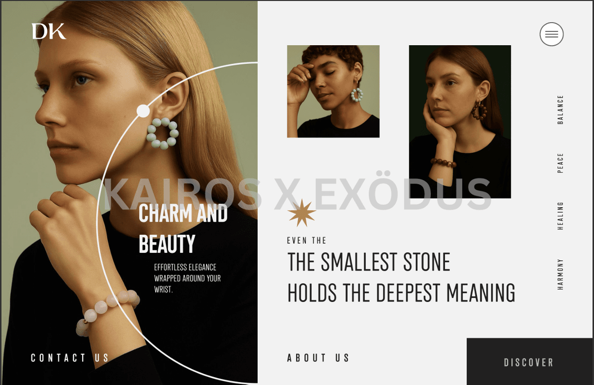 DK Luxury E-Commerce Website Design